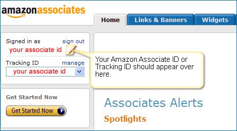 Get Your amazon Associate id